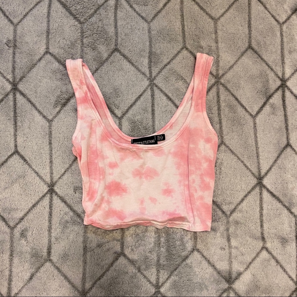 Pink tie dye top